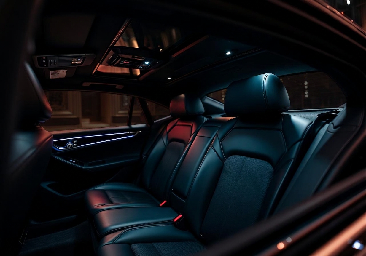 Luxury sedan interior